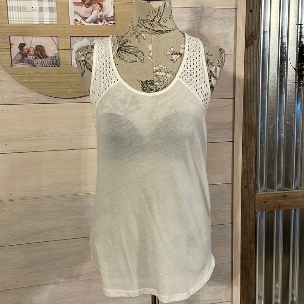 J Crew White Tank Top M